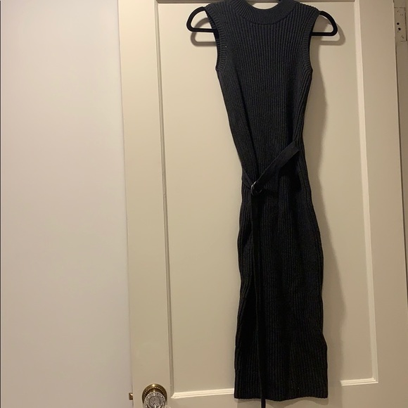 All Saints Open Back Ribbed Midi Sweater Dress - Picture 3 of 5